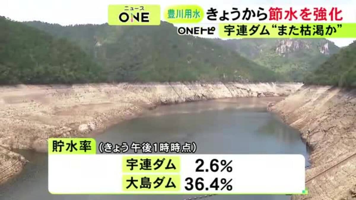 豊川 用水 宇連 ダム 貯水 率