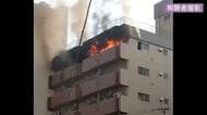 「逃げた時にはバーっと火が」広島市中区の「土橋電停」近くのマンションで火災　１人ケガ　２７日