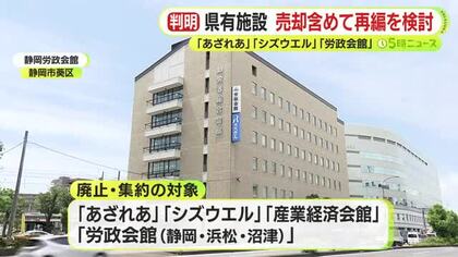 人口減少や維持管理のコスト増が背景　県有施設について売却を含めて再編検討