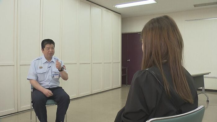 取材に応じる大分市消防局 救急救命課 浜崎正秀さん
