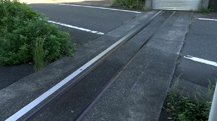 謎のレールを発見(静岡市葵区美川町)