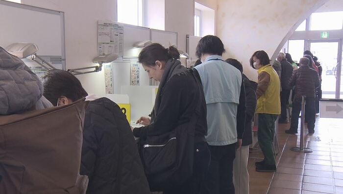 確定申告会場(長野市 2月28日)