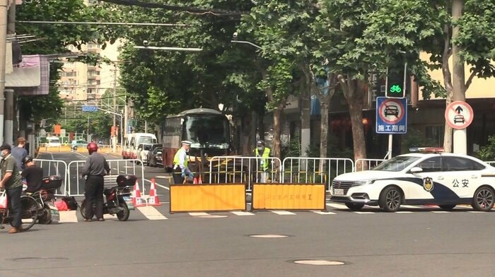 “ロックダウン解除”翌日に再び封鎖された地区(6月2日 午後2時半頃)