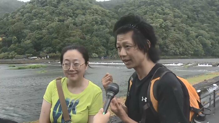 外国人観光客「ボートに乗る予定だったけど、中止だったので周りを散歩しました」
