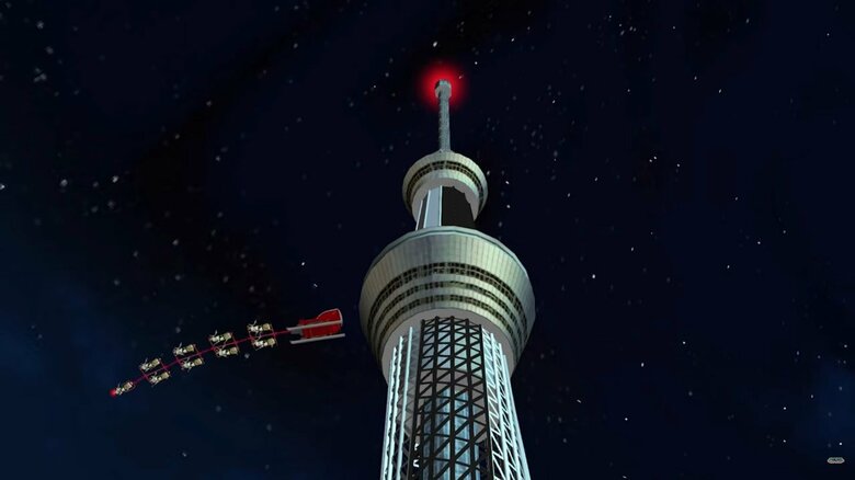 今年のサンタもマスク姿　米軍などが恒例の｢サンタ追跡｣　24日深夜に東京スカイツリーへ｜FNNプライムオンライン