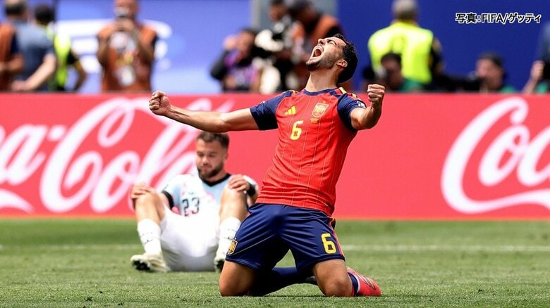 スペインが劇的勝利でベスト4進出　メリーノが決勝ゴール　今大会初失点もベルギー撃破　準決勝はフランス戦｜FNNプライムオンライン