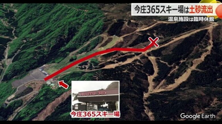 ゲレンデに土砂流入「来シーズンまでに何とか」復旧作業続くも見通し立たず　今庄365スキー場近くで土砂崩れ【福井】｜FNNプライムオンライン
