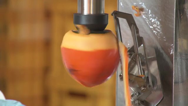 自動で皮むきが完了