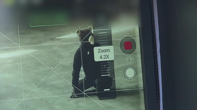 ドローンを使用し建物の内部を確認