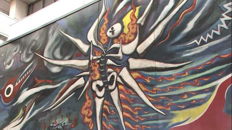 東京・渋谷駅の「明日の神話」