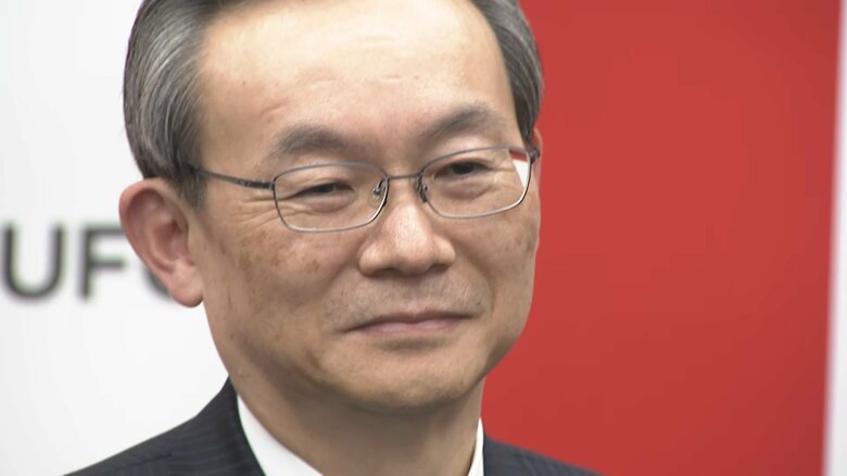 三菱UFJ銀行の半沢淳一頭取（60）