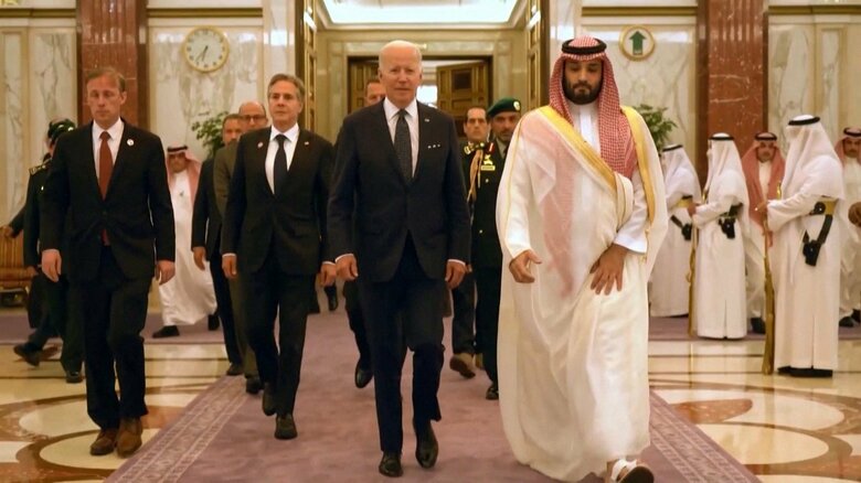 2022年7月にサウジを訪問したバイデン大統領