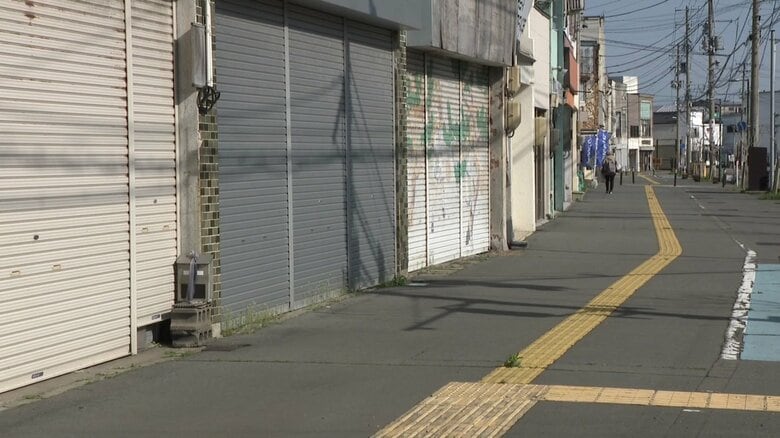 大塚さんが「人が減り、活気がなくなった」と感じた能代市内