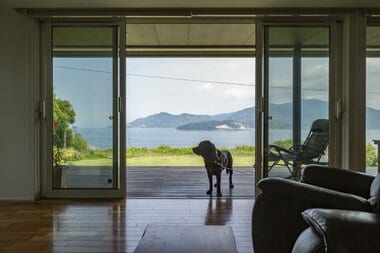 愛犬と海が見える自然豊かな庭で「マイガーデンの最終章」を
