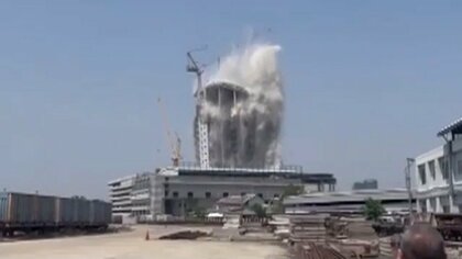 【混乱】建設中の30階建てビルが倒壊・一斉に外へ飛び出す人々…ミャンマー大地震で隣国タイでも被害　在住日本人「2年住んで初めて」