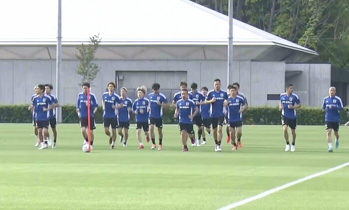 合宿が始まった日本代表(5月30日)