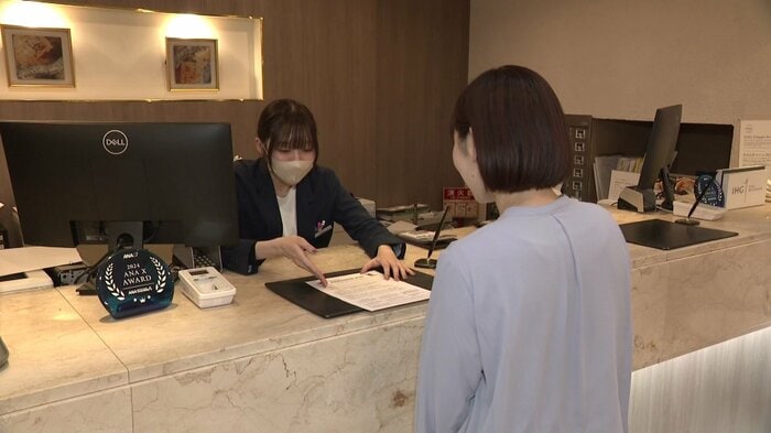 チェックイン時になまはげへのリクエストシートが渡される