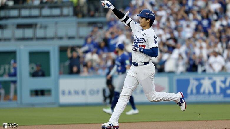 大谷翔平シャーザーから2試合ぶりポストシーズン7号ホームラン!松井秀喜氏に並ぶ日本人選手最多PS通算10本目|FNNプライムオンライン