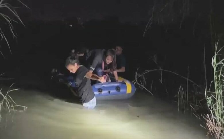 真夜中に命がけで…“監視の目”かいくぐり川を渡る「不法移民」　子どもの置き去りも｜FNNプライムオンライン