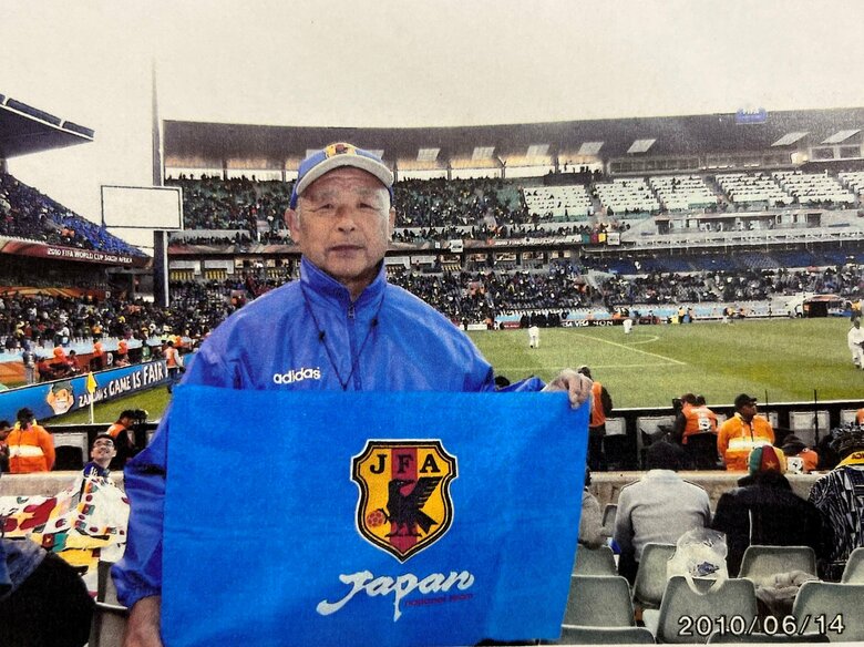 ”サッカー和尚”鈴木良韶さん（2010年南アフリカワールドカップ）