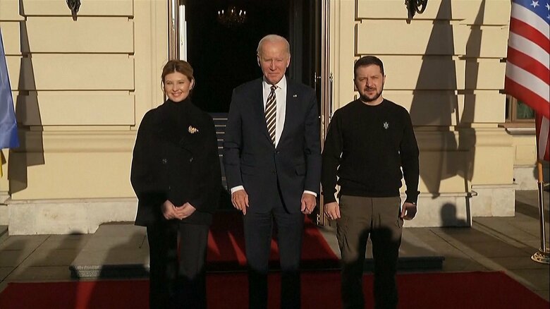 キーウを電撃訪問したバイデン大統領
