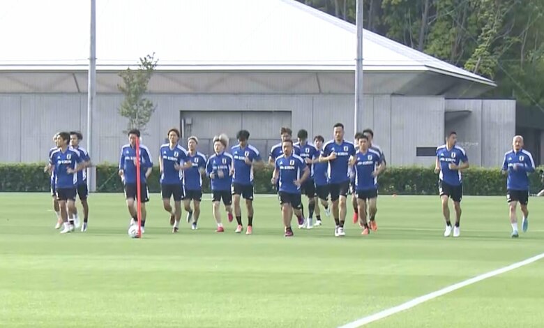 合宿が始まった日本代表（5月30日）