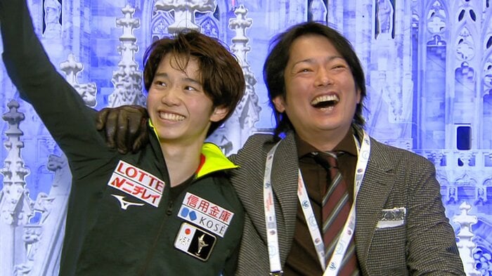 2018年の世界選手権、キスクラで最高の笑顔を見せた友野