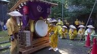「若狭一宮」の秋の例祭「遠敷祭り」が開幕　大太鼓の宮入り　子供たちも力強いばちさばき披露