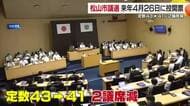 松山市議会議員選挙の日程が決まる　来年４月１９日告示２６日投開票　【愛媛】