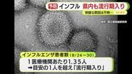 インフルエンザ　静岡県内も流行期入り 8月の流行期入りは3例目で過去3番目の早さ
