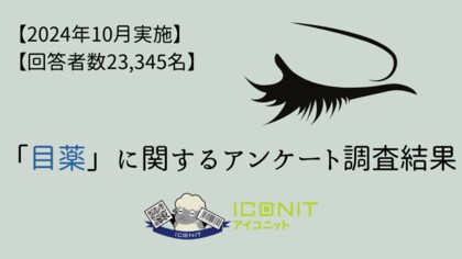 【2024年10月実施】【回答者数23,345名】「目薬」に関するアンケート調査結果