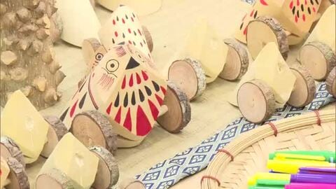 家族連れで大にぎわい　宮崎の手仕事魅力体験　たちばなマルシェ