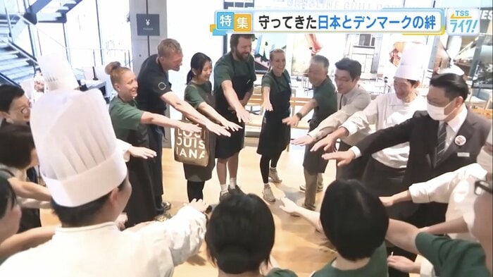フェア初日、ガソリングリル創業者のクラウスさんも参加