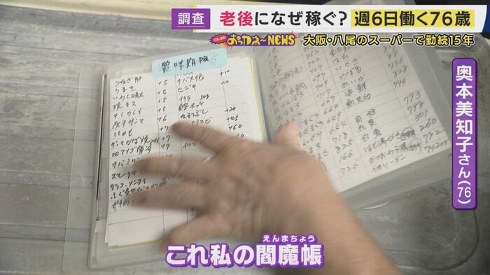 奥本さんの「閻魔帳」