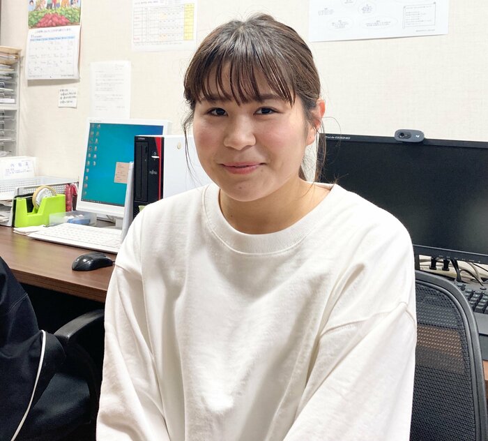 ケアワーカー3年目の松本恵梨子さん