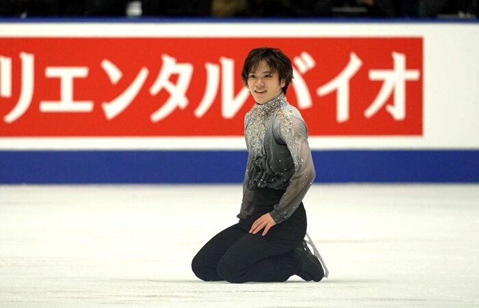 2022年の全日本で演技を終えた後の宇野昌磨