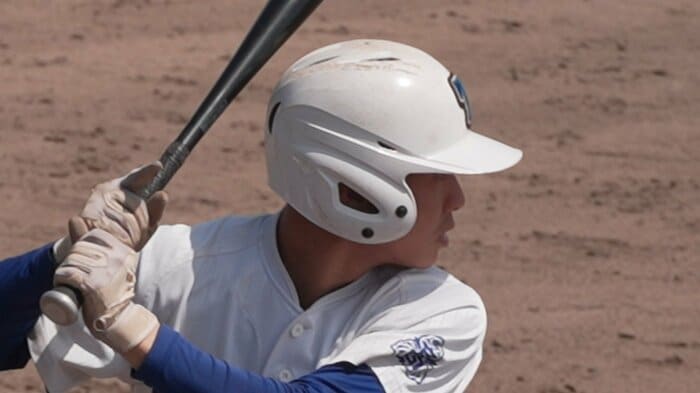 同点タイムリーを放った千葉大基選手（3年）