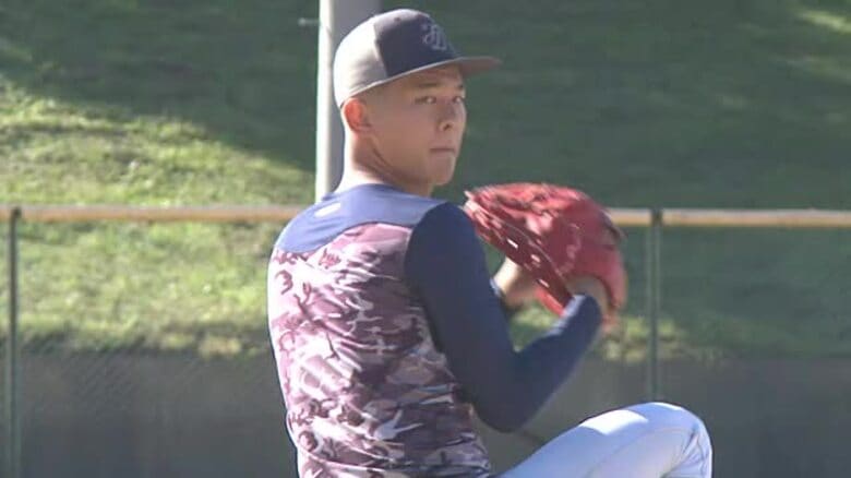 【速報】最速156キロ左腕の前田侑大投手（高岡第一高）、ロッテから2位指名　高校日本代表でも存在感｜FNNプライムオンライン