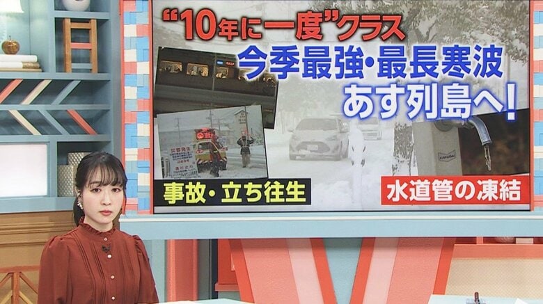 「10年に一度の最強寒波」明日4日から週末にかけ日本海側中心に災害級の大雪となるところも｜FNNプライムオンライン