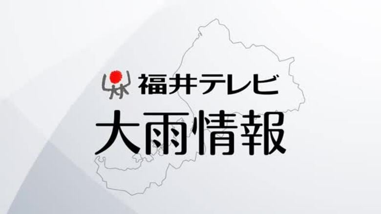【大雨情報】福井市にレベル4土砂災害危険警報　あわら市、坂井市、大野市、勝山市、永平寺町も継続中｜FNNプライムオンライン