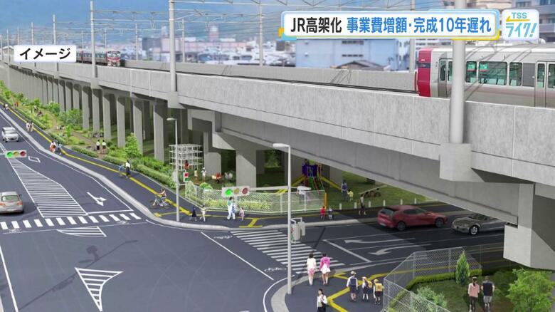 ＪＲ高架化事業　建設資材・人件費の高騰で、事業費７７０億円増　完成１０年遅れる見通し　広島都市圏東部｜FNNプライムオンライン