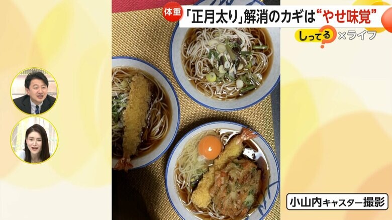 小山内キャスターが撮影した年末年始に食べた蕎麦