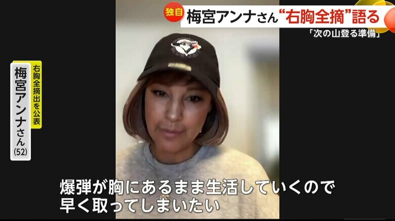 乳がんと診断され闘病中のタレント・梅宮アンナさん