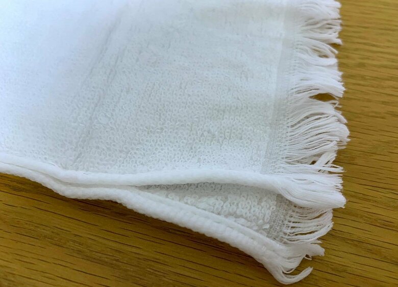 今治で織った綿100％の吸水のよいタオル