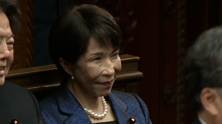 指名された直後の高市早苗首相