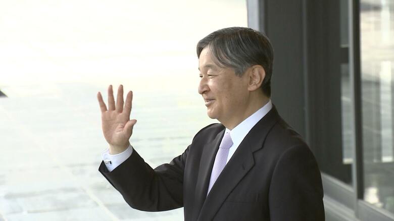 昼食会を終え大統領を見送られる