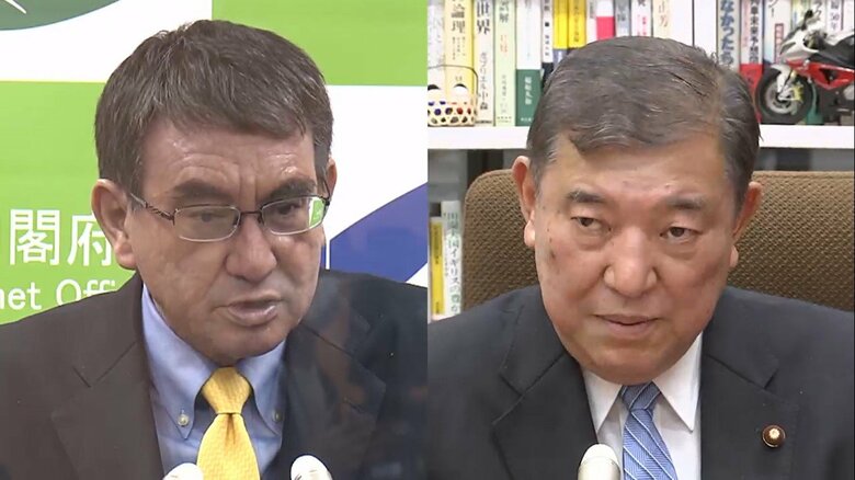 河野太郎氏と石破茂氏