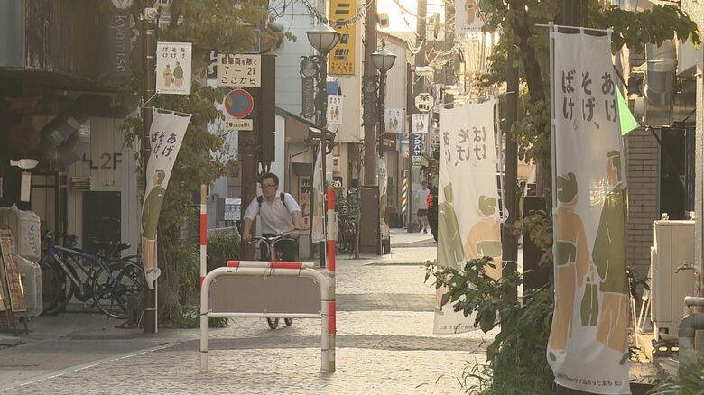 小泉八雲とセツが出会ったまち松江をPRする幟