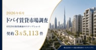 ドバイ総研、2026年6月の賃貸市場を調査　総契約3万5,113件