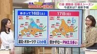 北海道【菅井さんの天気予報 14日(木)】早春から真夏まで季節が行ったり来たり…寒暖差大きい週間予報